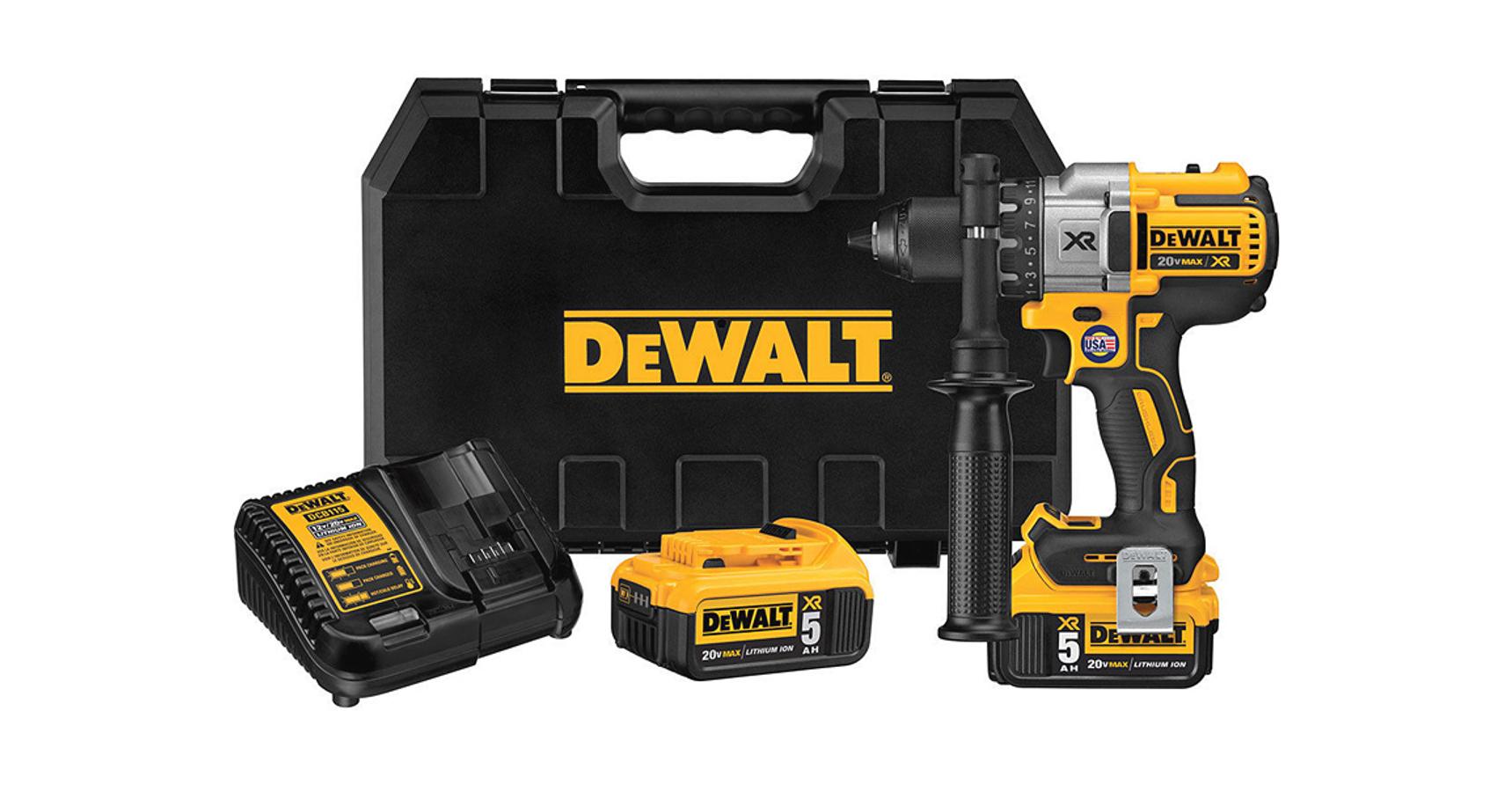DeWalt DCD991P2 XR akkus fúró-csavarozó, 18V, 1.5-13mm, 95Nm (2db 5.0Ah ...